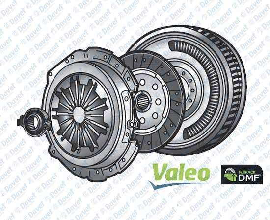 VALEO 837060 Dmf Volant + Debriyaj Seti + Rulman Vw Passat(00-05) Audi A4-A6 1.9tdi (01-04) 2.0tdi (04-08)  ####